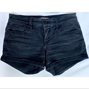 Abercrombie&Fitch Black Washed High Waisted Shorts
